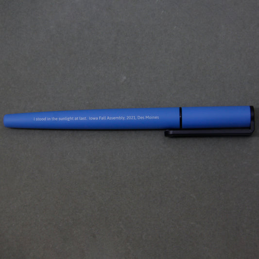 Blue Personalised Gel Pen