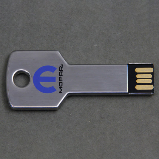 Silver Personalised Custom Key Shape USB