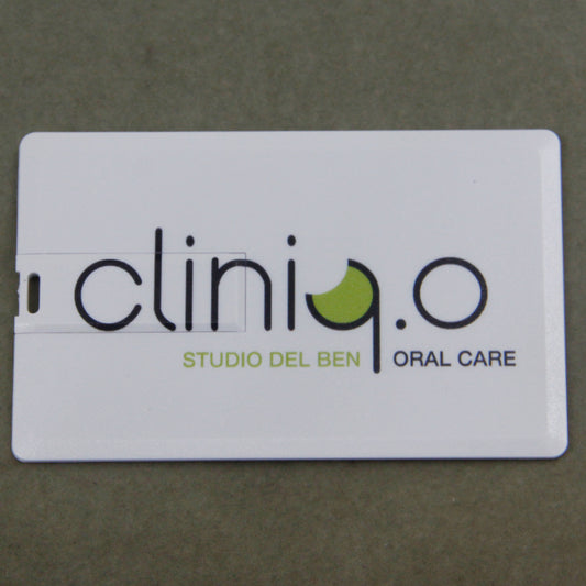 White Credit Card USB Memory Stick