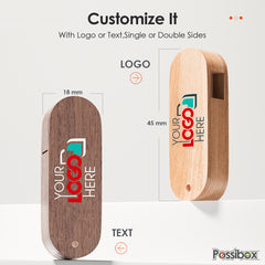 Wood Swivel USB-Bamboo