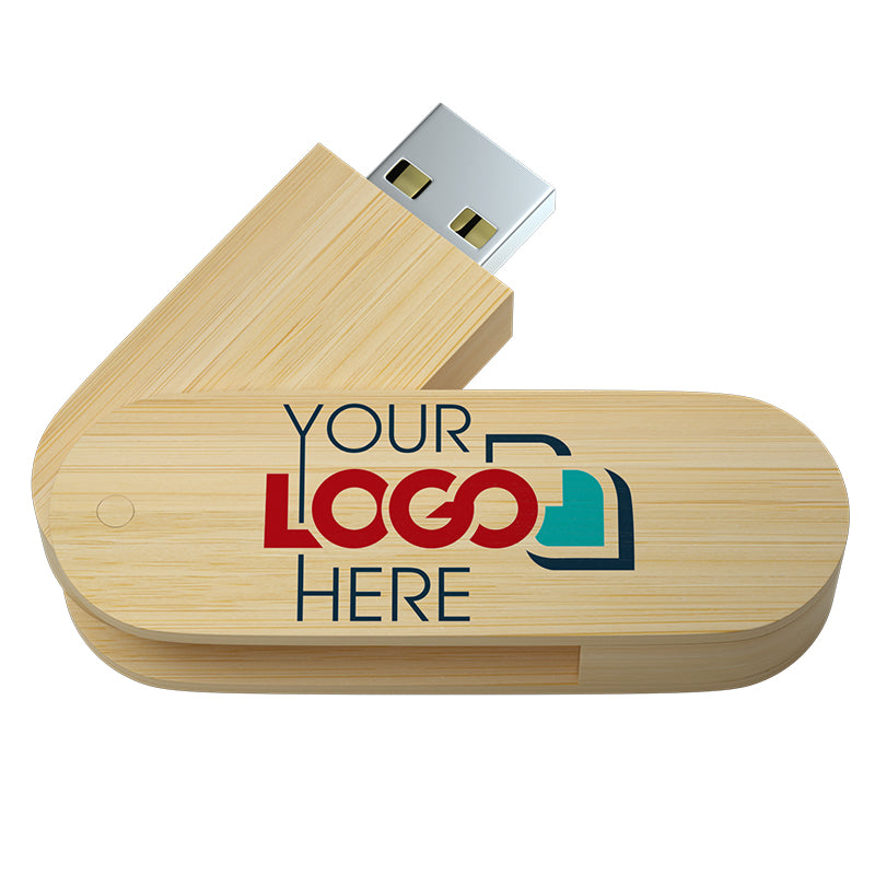 Wood Swivel USB-Bamboo