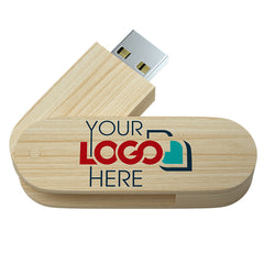 Wood Swivel USB-maple