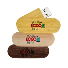 Wood Swivel USB-Bamboo