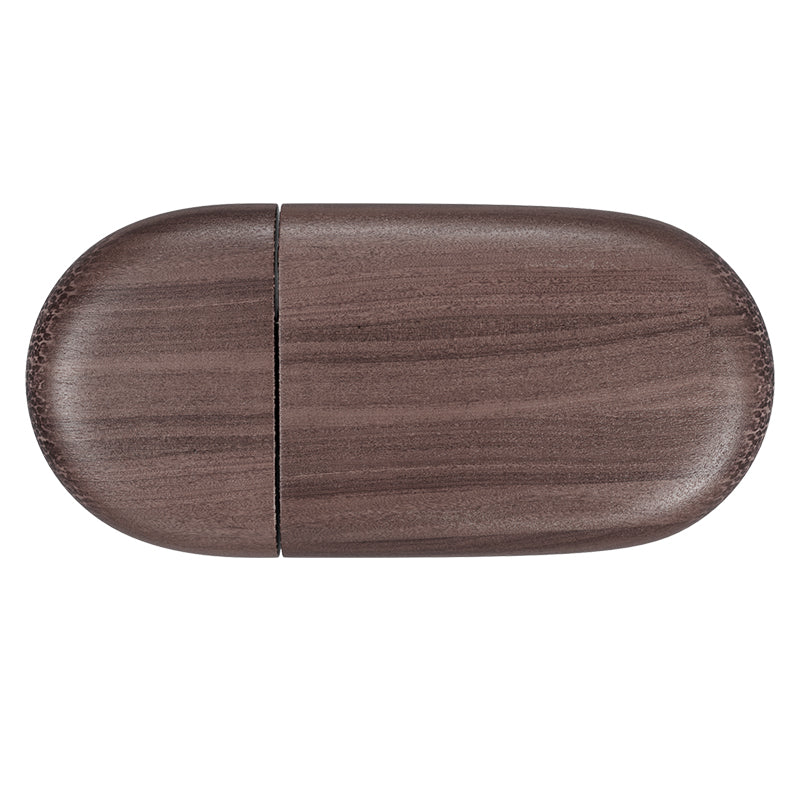 Wood Oval USB-Walnut