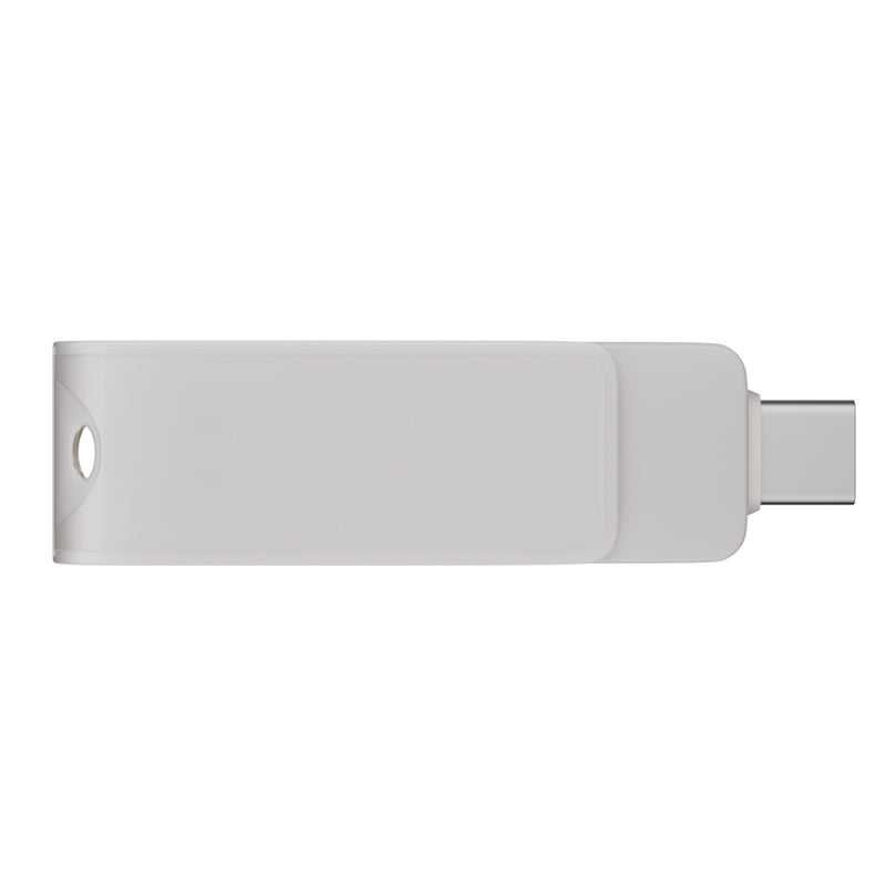 Custom Type C USB Flash Drive Promotional 2 in 1-White