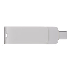 Custom Type C USB Flash Drive Promotional 2 in 1-White