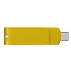 Custom Type C USB Flash Drive Promotional 2 in 1-Yellow