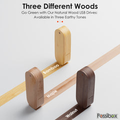 Wood Swivel USB-Bamboo