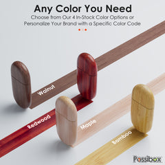 Wood Oval USB-Walnut